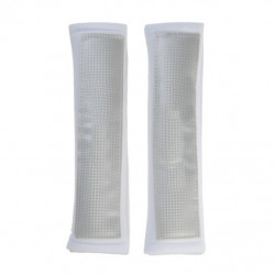 Poťahy bezpečnostných pásov 2ks biele