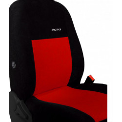 Autopoťahy Elegance bordovo-čierne (velour-velour)