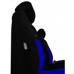 Autopoťahy Elegance modro-čierne (velour-velour)