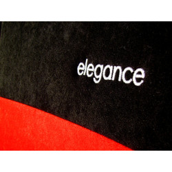 Autopoťahy Elegance ružovo-čierne (velour-velour)