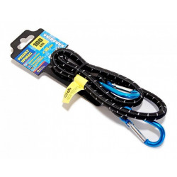 Pružný upínač 10mm s karabínou 1x100cm