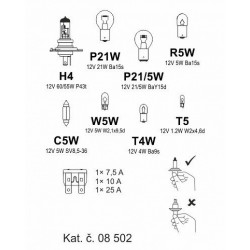 Autožiarovky servisná sada univerzálna H4