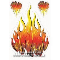 Samolepka "plameň set"