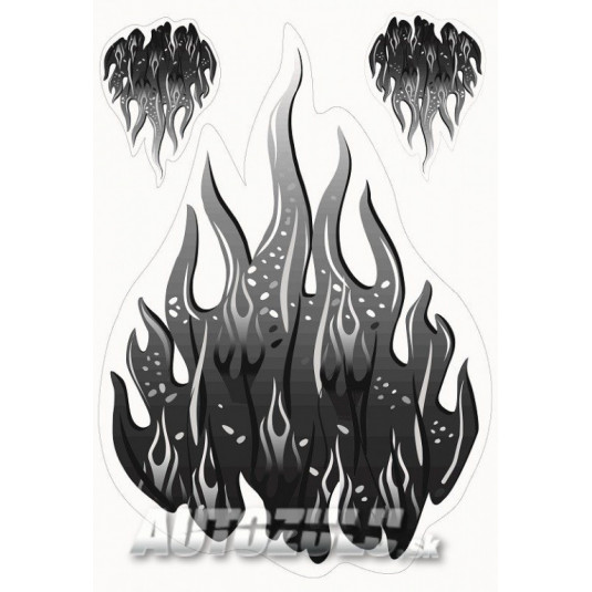 Samolepka "Plameň set"