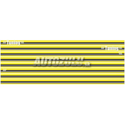 Samolepka na bok auta tuning žltá