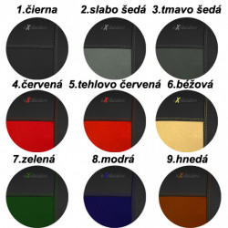 Poťahy pre HONDA CIVIC HATCHBACK 5dverové VII (2001-2005) Exclusive Alcantara (Alcantara-koža)