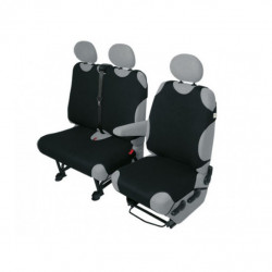 Bavlnené autotričko pre dodávky 1+2 čierne