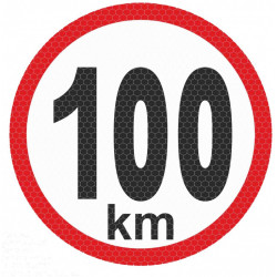 Samolepka reflexná veľká - 100km
