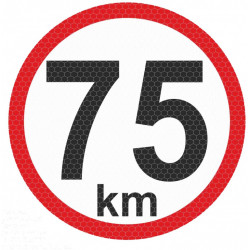 Samolepka reflexná veľká - 75km