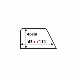 Slnečná clona naťahovacia 2ks - lichobežníkový tvar