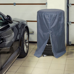 Ochranný poťah na sadu pneumatík - sivá