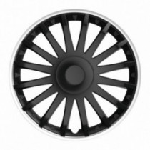 Puklice 16 CRYSTAL SO black