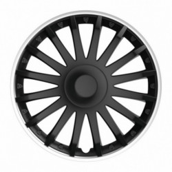 Puklice 16 CRYSTAL SO black