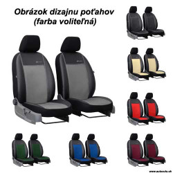 Poťahy pre NISSAN PRIMASTAR 1+1 (od 2001) Exclusive Leather (koža)