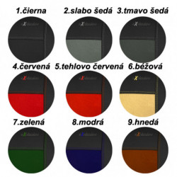 Poťahy pre FORD Fiesta MK8 (od 2017) Exclusive Alcantara (Alcantara-koža)