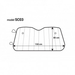 Clona slnečná strieborná - 150x80 cm