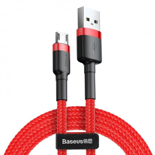Kábel USB na micro USB BASEUS Cafule 1,5A 200cm červený