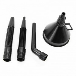 Lievik na palivo 4-dielny čierny