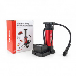 Kovová nožná pumpa s manometrom MINI PU03