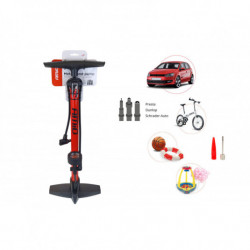 Ručná kovová hustilka s manometrom PU02