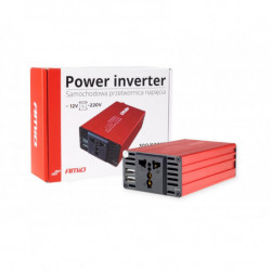 Menič napätia AMiO 12V/230V 300W/600W 2xUSB PI03