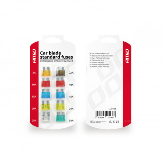 Autopoistky 10ks blister Standard