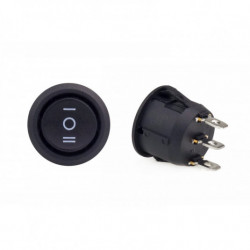 Prepínač kolískový okrúhly 12/230V – BU03