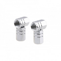 Hliníkové krytky na ventil strieborné 4 ks