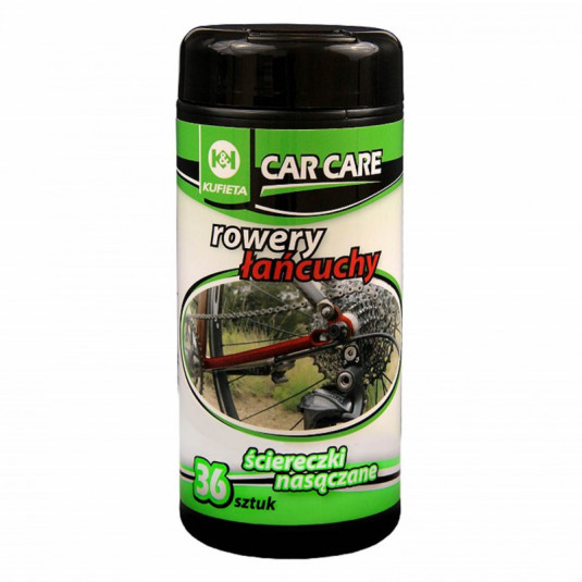 Vlhčené obrúsky na BICYKLE, REŤAZE 36 kusov