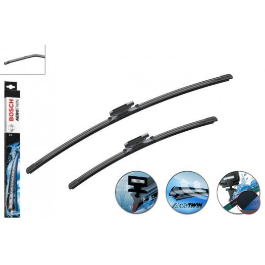 Stierače Bosch Aerotwin sada pre CITROËN Nemo [A9] (02.08-2017.) 650/475mm