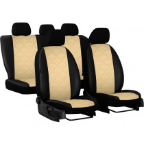 Autopoťahy Forced K-4 béžovo-čierne (koža)