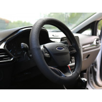 Poťah volantu 6K, 39-41cm perforovaná koža