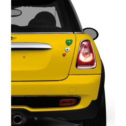 3D nálepka - srdiečká