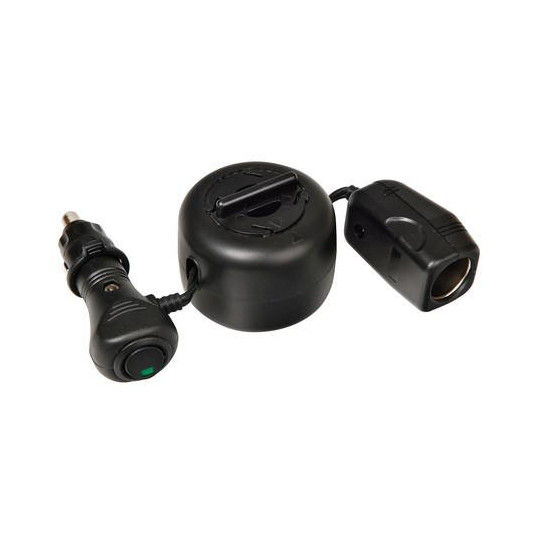 Predlžovací kábel cigaretového zapaľovača 12V 3m s navijákom