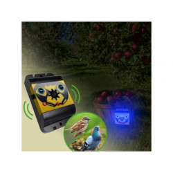 Plašič vtákov a holubov na batérky so strobo modrým svetlom