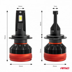 LED žiarovky hlavného svietenia H7 X3 Series AMiO (+canbus)