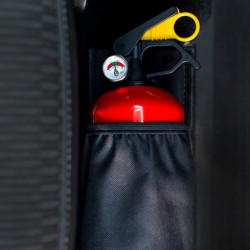 Držiak hasiaceho prístroja na suchý zips