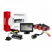 Asistenty parkovania TFT01 4,3 s kamerou HD-301-IR 4-senzorové čierne vnútorné