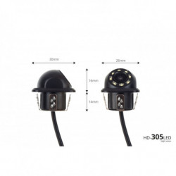 Asistenty parkovania TFT01 4,3 s kamerou HD-305 LED 4-senzorové strieborné