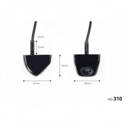 Asistenty parkovania TFT01 4,3 s kamerou HD-310 4-senzorové čierne vnútorné