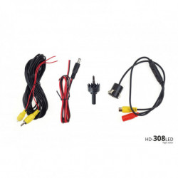 Asistenty parkovania TFT01 4,3” s kamerou CAM-308 LED, 4-senzorové čierne