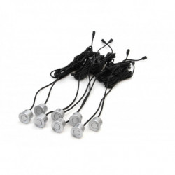 Asistenty parkovania LED-GRAF 8-senzorové strieborné