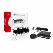 Asistenty parkovania so zvukokým signalizátorom/bzučiak 8-senzorové biele