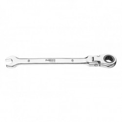 NEO Kombinovaný kľúč - plochý-očkový s kĺbom a račňou 19 x 250mm