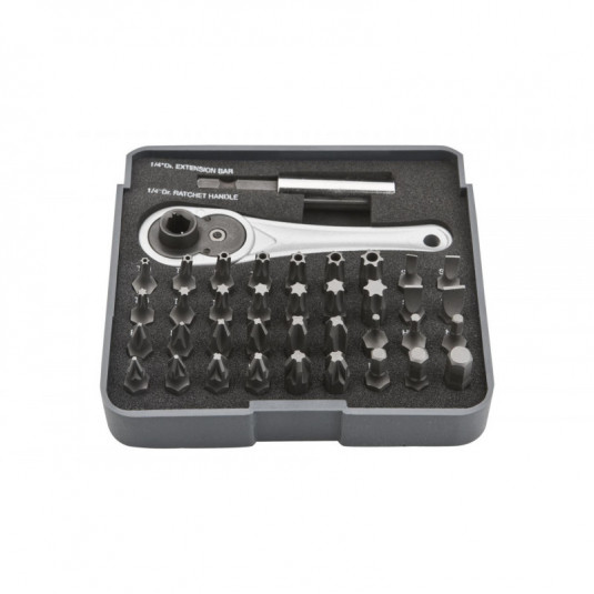 NEO Skrutkovacie nástavce s upínadlom 38ks