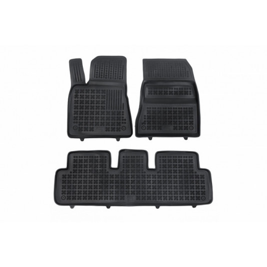 Gumené rohože Tesla MODEL 3 verzia s tepelným čerpadlom (od 2021) so zvýš. okrajom