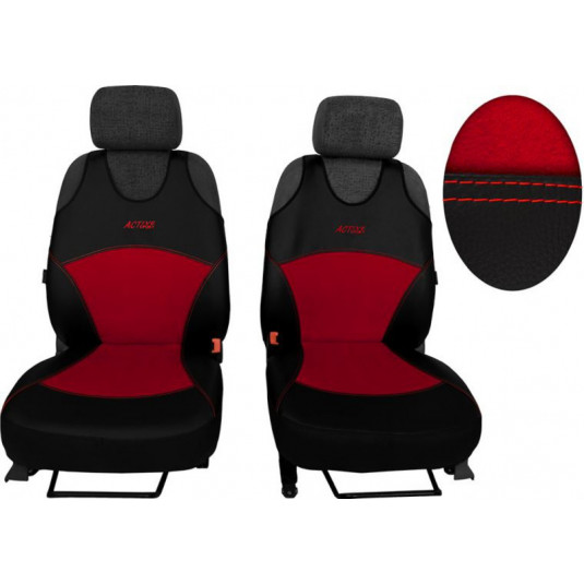 Autotričká Active Alcantara B červené (Koža-alcantara)