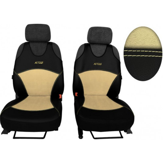 Autotričká Active Alcantara B béžové (Koža-alcantara)