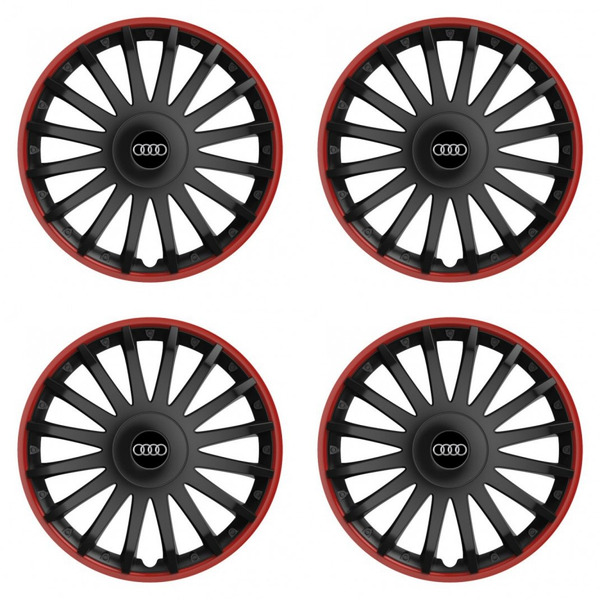 puklice pre  Audi 15 CRYSTAL RO black