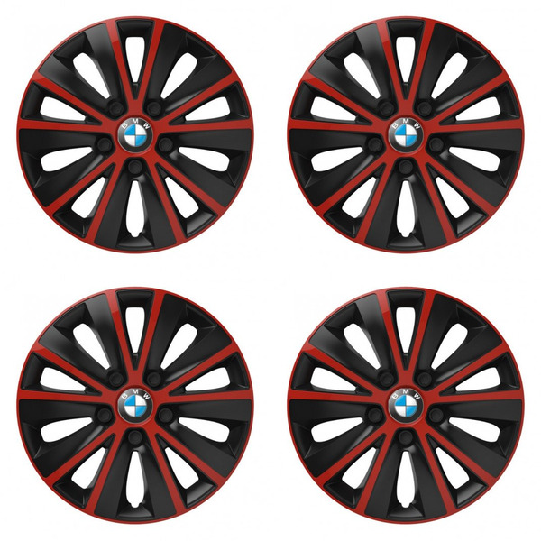 puklice pre BMW 14 RAPIDE red and black